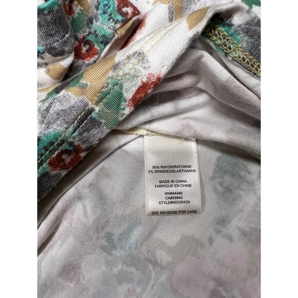 Fourteenth Place Midi Floral Print Cutout Dress  Size L - Picture 7 of 8